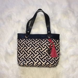 Spartina Black and Tan day tote